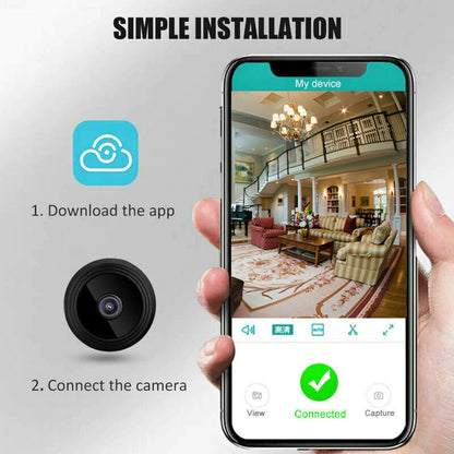 Mini Wireless Hidden Camera Wifi IP Home Security DVR Night Vision 