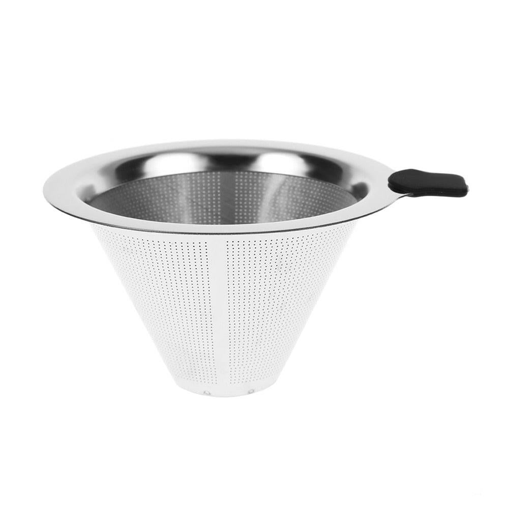 Coffee Dripper with Reusable Stainless Steel Filter