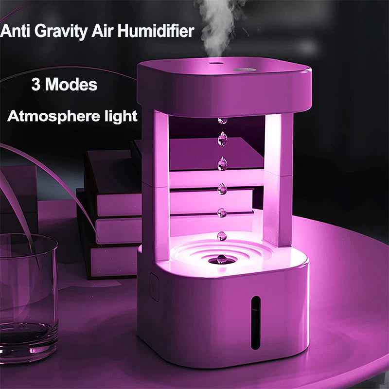 Creative Anti-Gravity Water Drop Humidifier Air Conditioning Mist Spray 