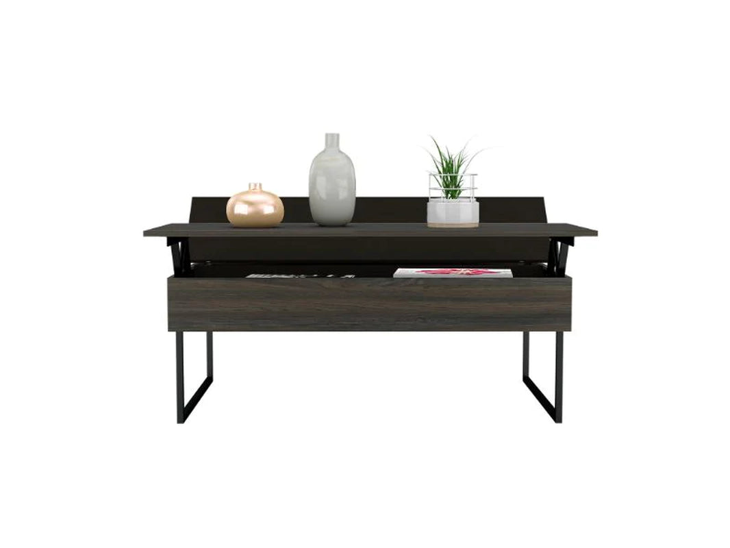 Lift Top Coffee Table, Carbon Espresso / Black Wengue Finish