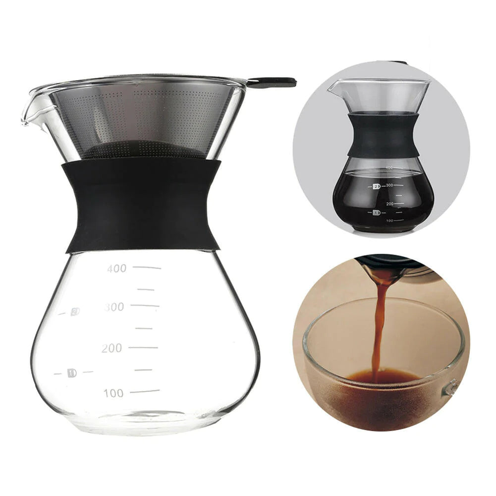 Coffee Dripper with Reusable Stainless Steel Filter