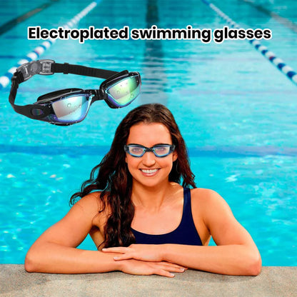 Clear Comfortable Swimming Goggles UV- Anti-Fog Swim Glasses Mirror Adult & Kids