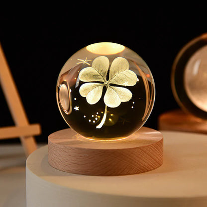 Starry Sky and Planets, Moon Crystal Ball Projection, Small Night Lamp, Creative Ambience Light