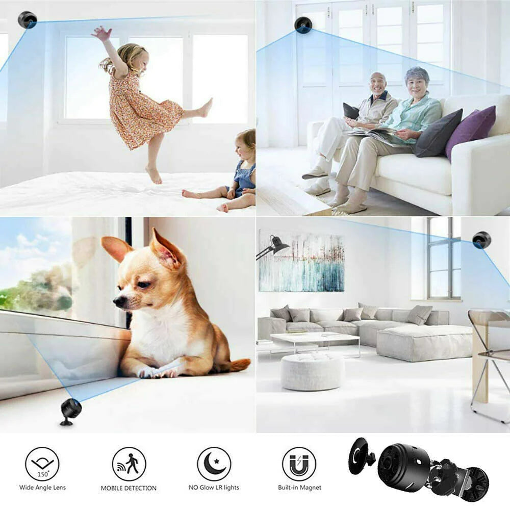 Mini Wireless Hidden Camera Wifi IP Home Security DVR Night Vision 