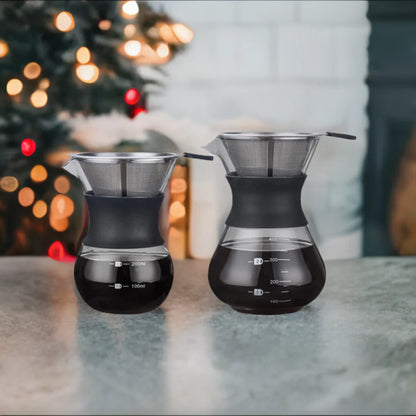 Coffee Dripper with Reusable Stainless Steel Filter