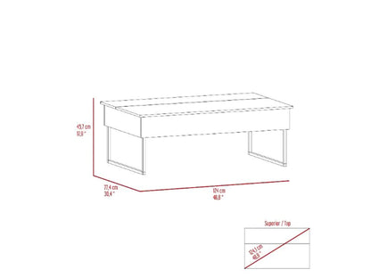 Lift Top Coffee Table, Carbon Espresso / Black Wengue Finish