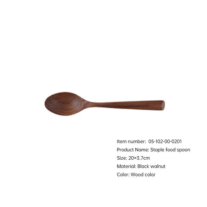 Nordic Style Black Walnut Wooden Kitchen Utensils