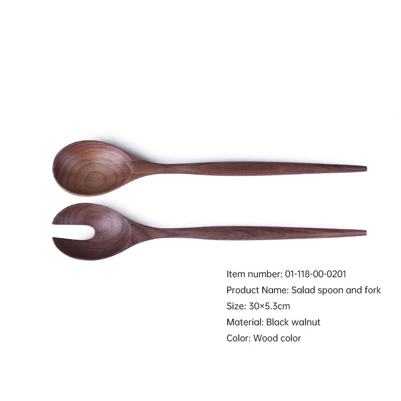 Nordic Style Black Walnut Wooden Kitchen Utensils