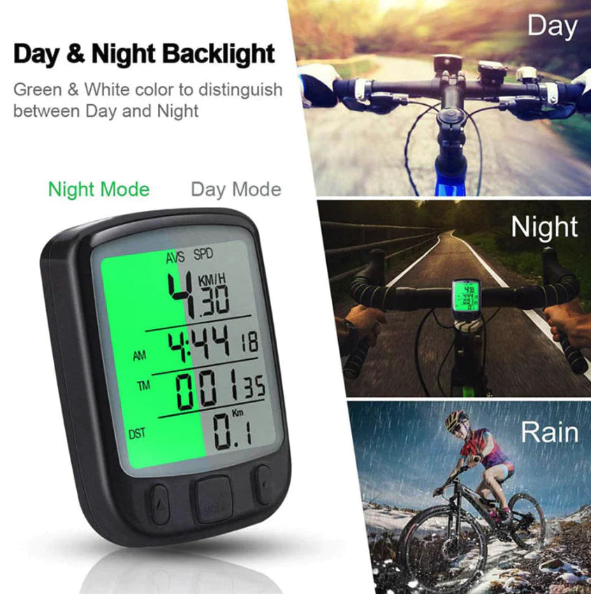 Bike Bicycle Speedometer Cycle Digital Odometer Computer Waterproof LCD Wireless