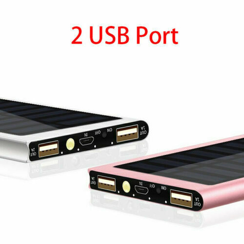 2023 Super Powerful USB Portable Charger Solar Power Bank for Cell Phone