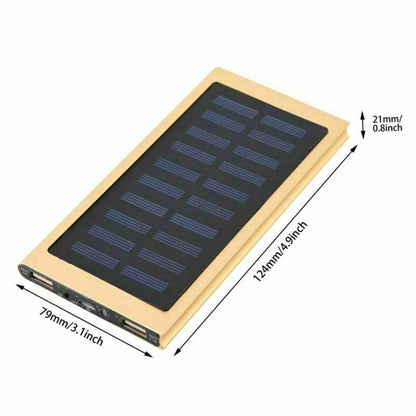 2023 Super Powerful USB Portable Charger Solar Power Bank for Cell Phone