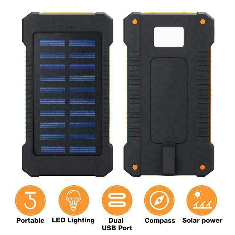 2023 Super Powerful USB Portable Charger Solar Power Bank for Cell Phone