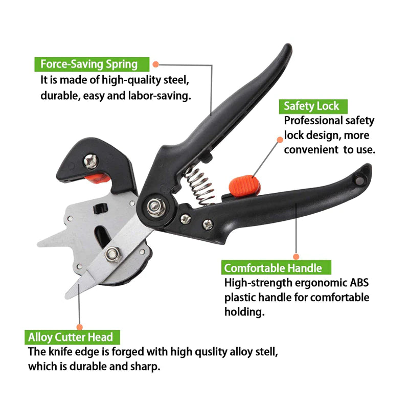 Garden Tree Grafting Knife Pruning Pruner Shears Snip Scissors Cutting Tool Kit