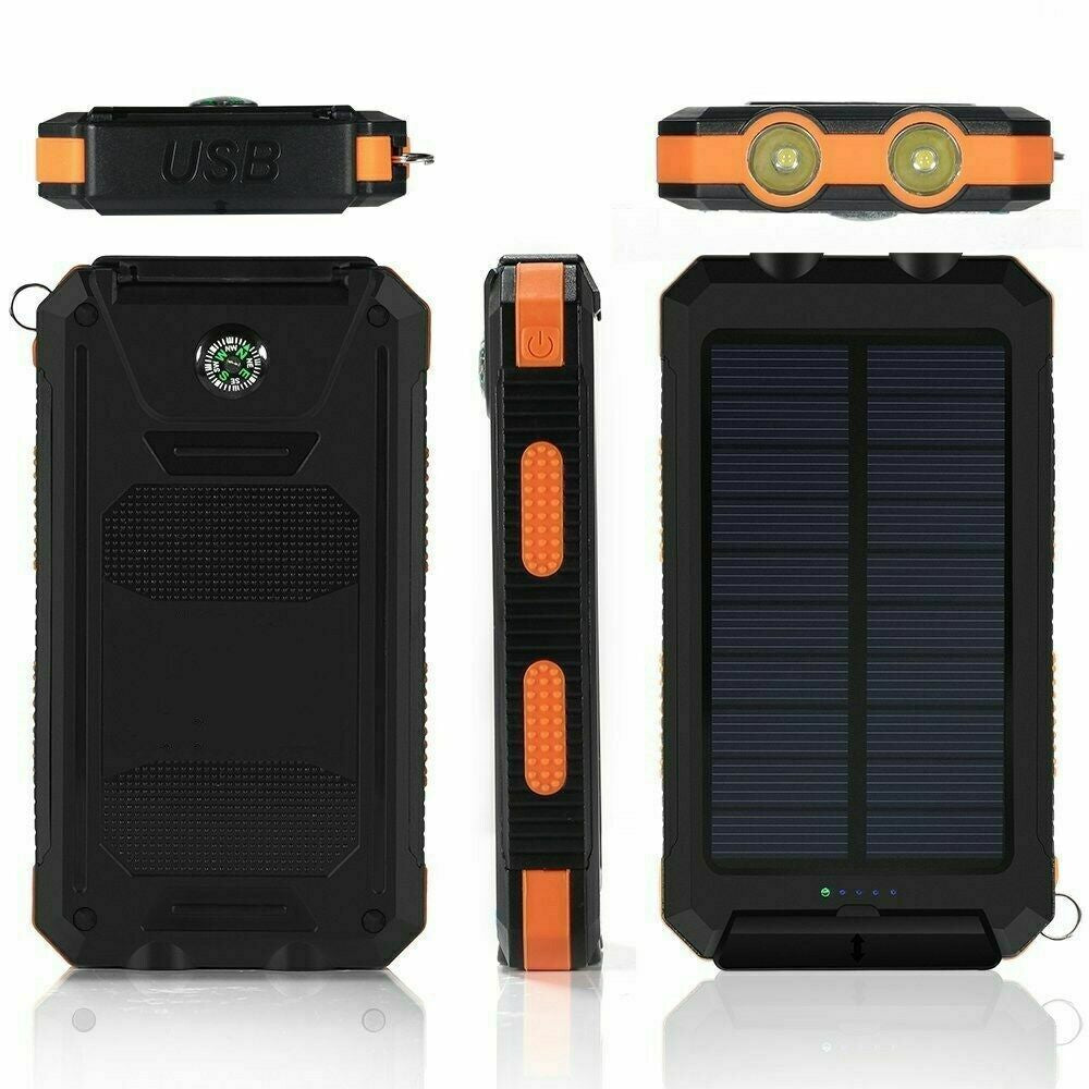 2023 Super Powerful USB Portable Charger Solar Power Bank for Cell Phone