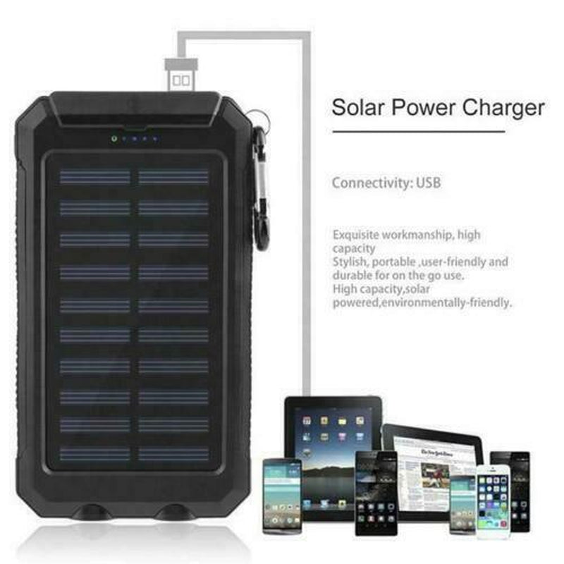 2023 Super Powerful USB Portable Charger Solar Power Bank for Cell Phone