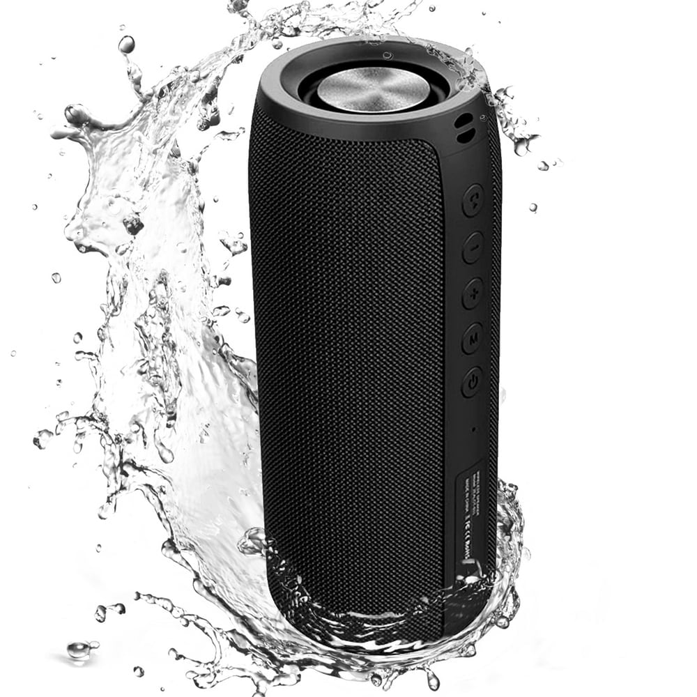 Waterproof Bluetooth Speaker Portable Wireless Speaker with Loud Stereo Sound, 30H Playtime, Blue