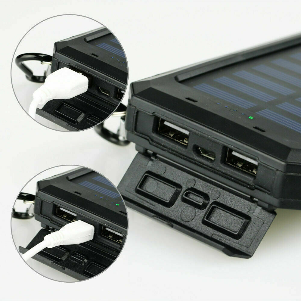 2023 Super Powerful USB Portable Charger Solar Power Bank for Cell Phone