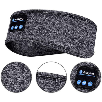 Wireless Bluetooth Sleeping Headphones Headband Thin Soft Elastic Comfortable Music Ear Phones Eye Mask for Side Sleeper Sports