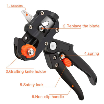 Garden Tree Grafting Knife Pruning Pruner Shears Snip Scissors Cutting Tool Kit