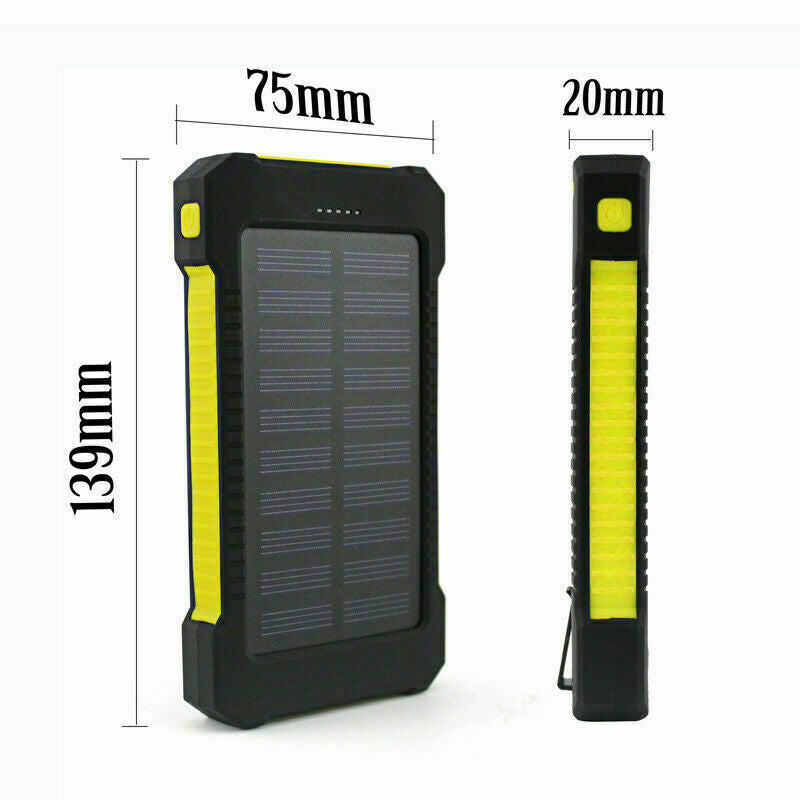 2023 Super Powerful USB Portable Charger Solar Power Bank for Cell Phone